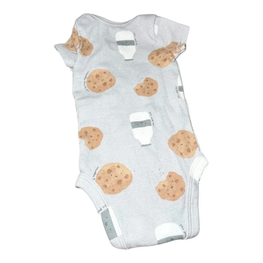 Cottagecore Carter's Bodysuit Set NB Newborn Multicolor Animal Cookies Clouds